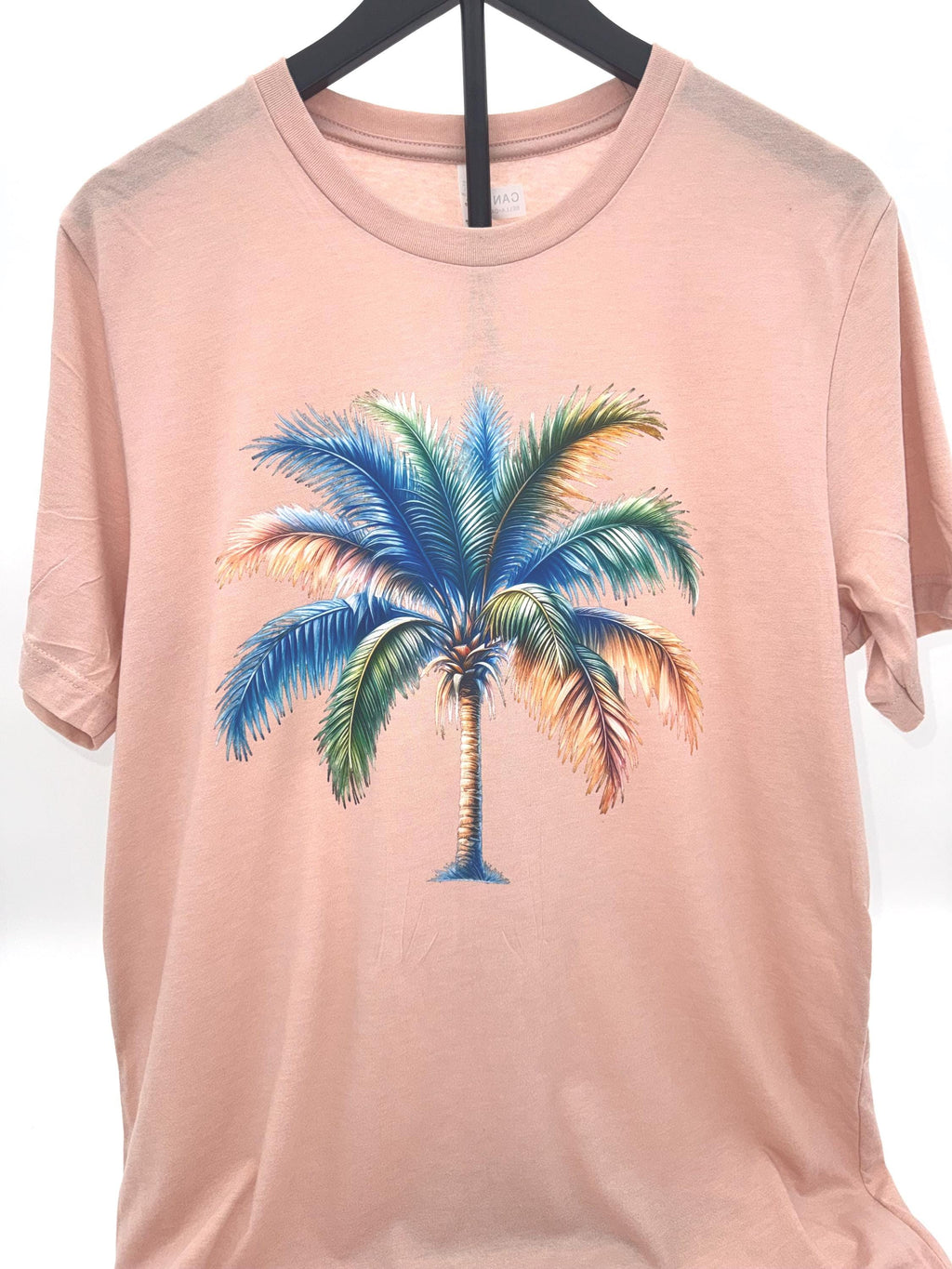 Watercolor Palm Tree T-Shirt, Tropical Beach Graphic Tee