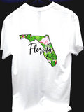 Florida Flamingo Tropical T-Shirt Graphic Tee