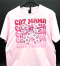 Pretty in Pink Cat Mama Bow Tee