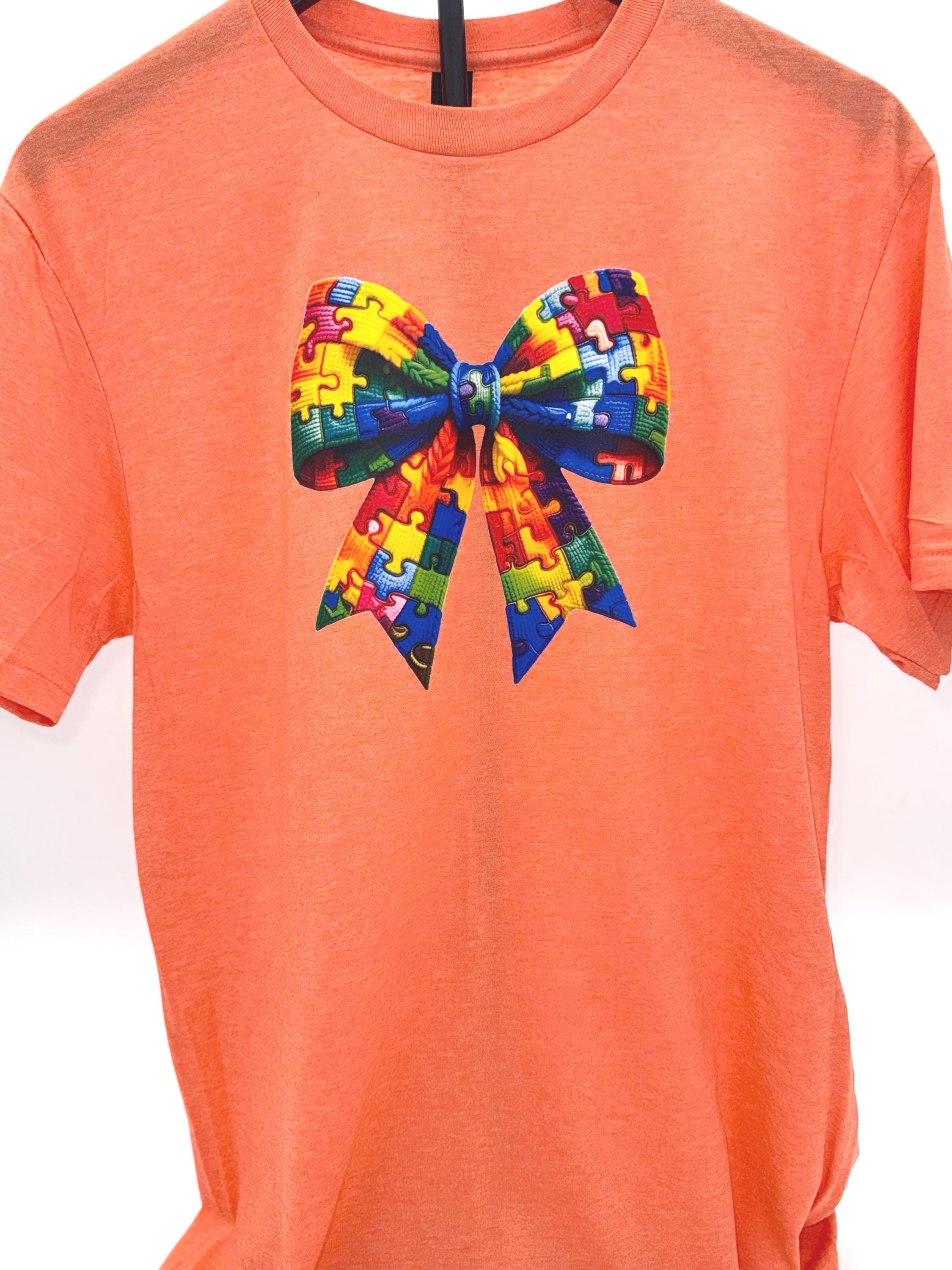 Autism Awareness Bow